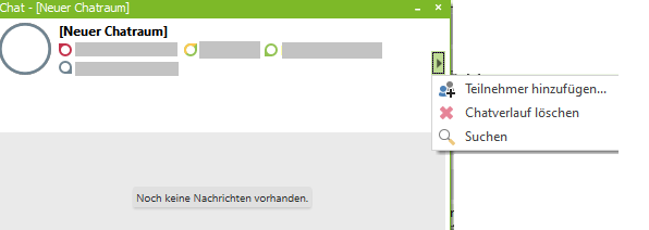 Screenshot: Neuen Chat an ausgewählte Gruppe starten