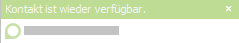 Screenshot - Kontakt ist wieder verfügbar