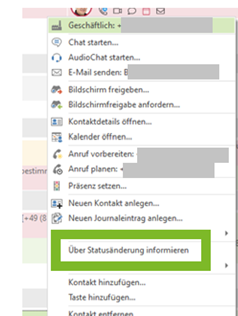 Screenshot - Über Statusänderung informieren